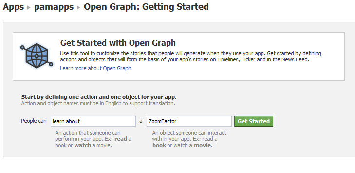 get started facebook open graph get started open graph 3 How to Enable Facebook Timeline NOW!