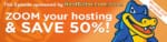 hostgator save 50 percent coupon social zoom factor listeners