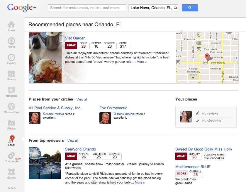 orlando google plus local reviews local reviews Google+ Gets a Refresh: Super Size Cover Image, Local Review Tab & More