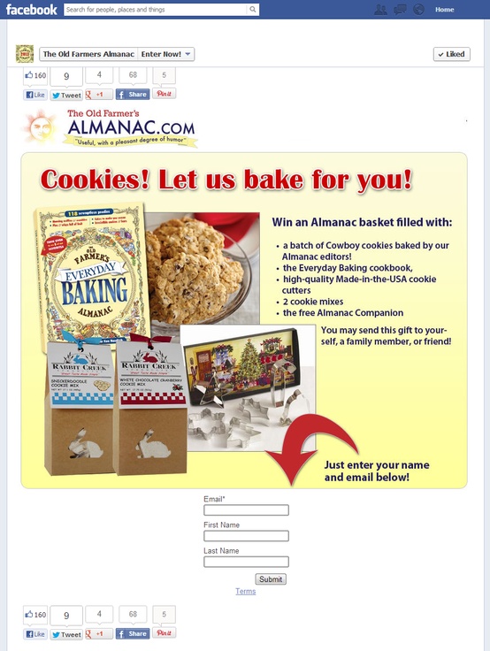 Facebook Sweepstakes Old Farmers Almanac
