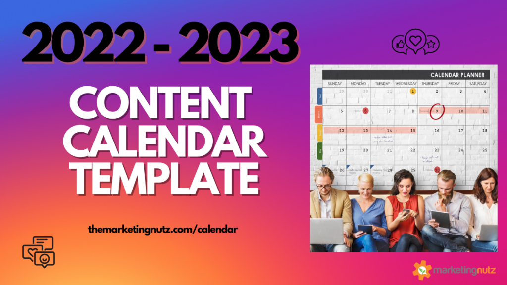 2023 social media content marketing editorial calendar template