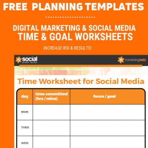Digital Marketing Social Media Planning Worksheets Templates